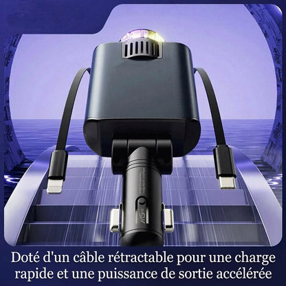 W&O Starlight 5-en-1 ✨  Le Chargeur Qui Transforme Votre Voiture en Bulle de Bien-être